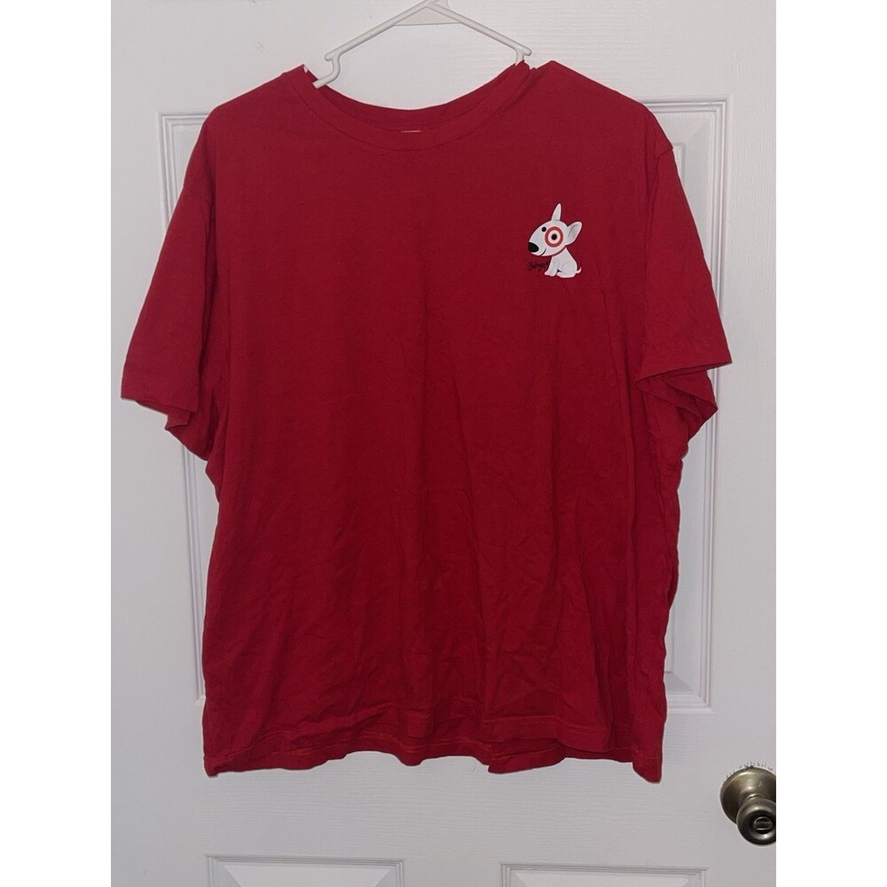 Target Wondershop Bullseye Dog Red T Shirt Top Sleepwear Women’s 2X